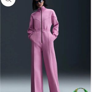 Chic Lavender Jumpsuit with Black Trim